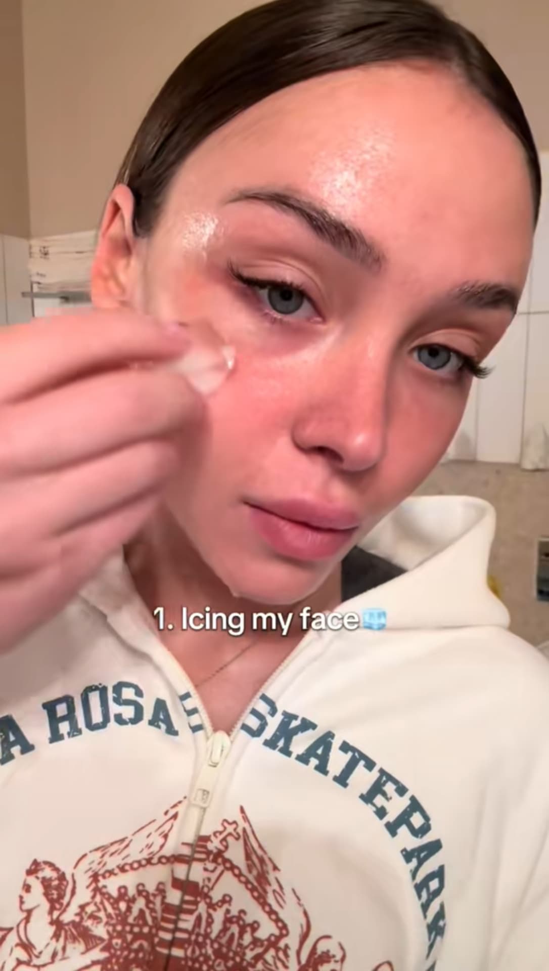 Icing Face Skincare Technique TikTok